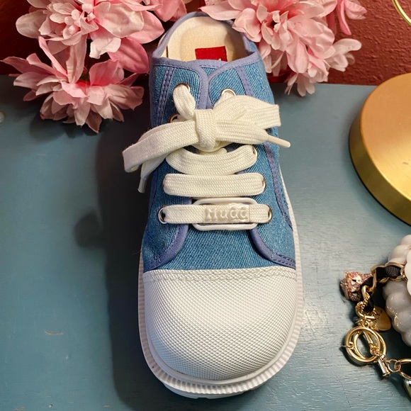 Mudd Y2K Denim Mule Platform Sneakers - Picture 2 of 5